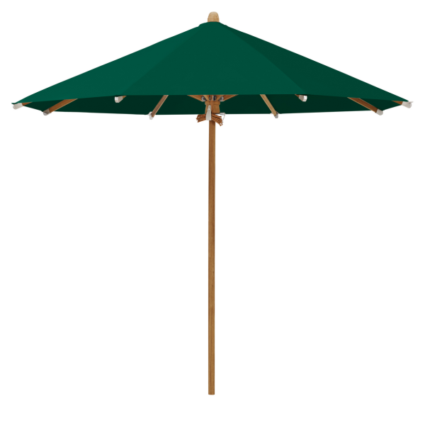 Teakwood Træparasol Ø300cm uden frisekant - Bild 3