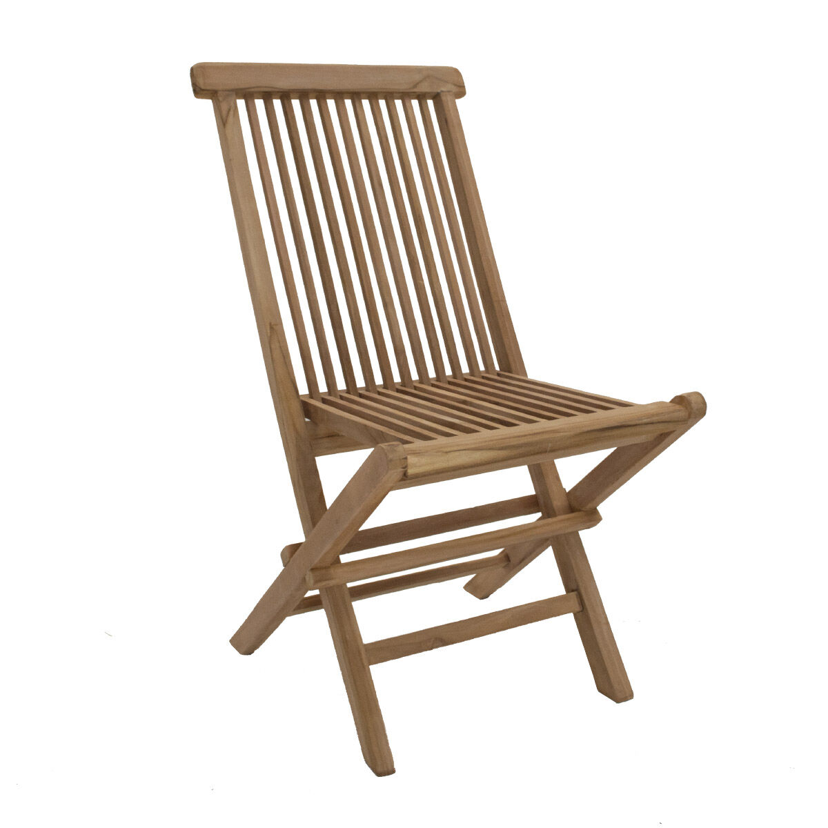 Teak fällstol