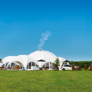BUBBLE Hexadome M - komplett med takduk, vit