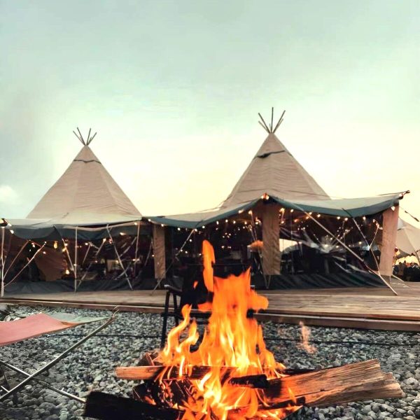 Samlestykke Teepee 8x8m Canvas - Bild 2