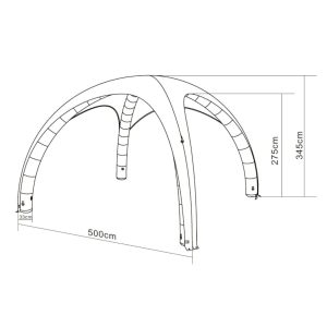 Komplett Air Cover 5x5m - Fullprint
