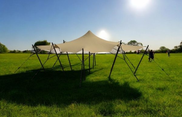 Stretch tent 6x9m -SAND - Komplet - Bild 2