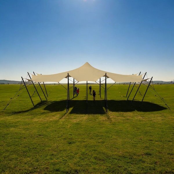 Stretch tent 9x12m - SAND - Komplet - Bild 2