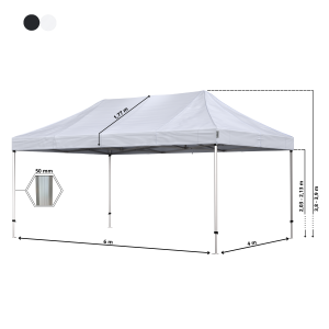 Stand Up Hopfällbart tält Komplett 4x6m Premium Pro