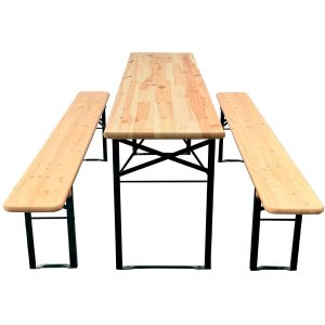 Standard bord-/bänksats 220x50cm Naturfärgad