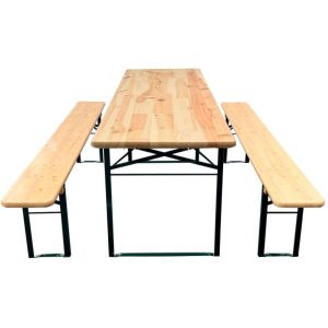Standard bord-/bänksats 220x67cm Naturfärgad