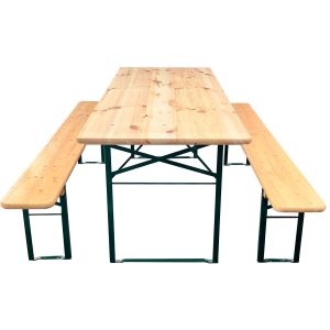 Standard bord-/bänksats 220x80cm Naturfärgad