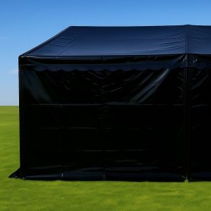 Sida 2,2m - blixtlås, Svart PVC