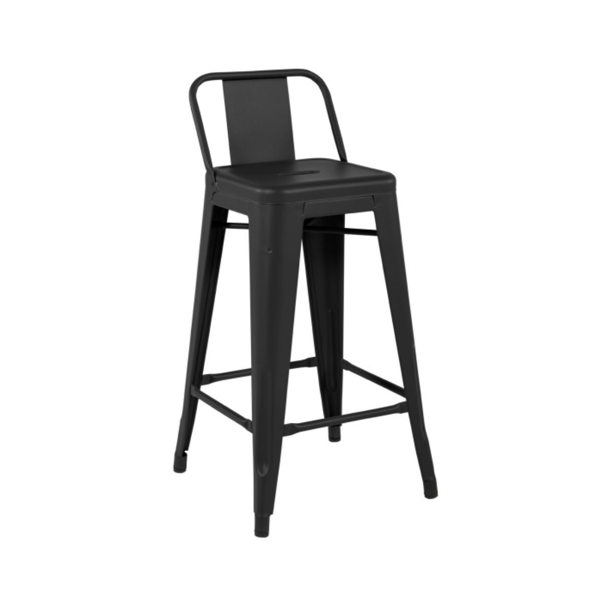 TOLIX H 75 barstol med rygg med sitthöjd 75cm