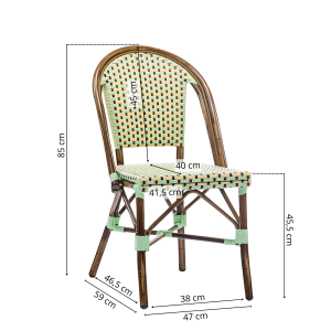 Ellis - Caféstol - Flät