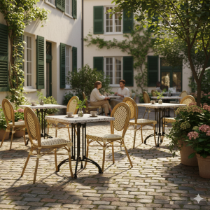 Terrazzolook bordsskiva fyrkantig