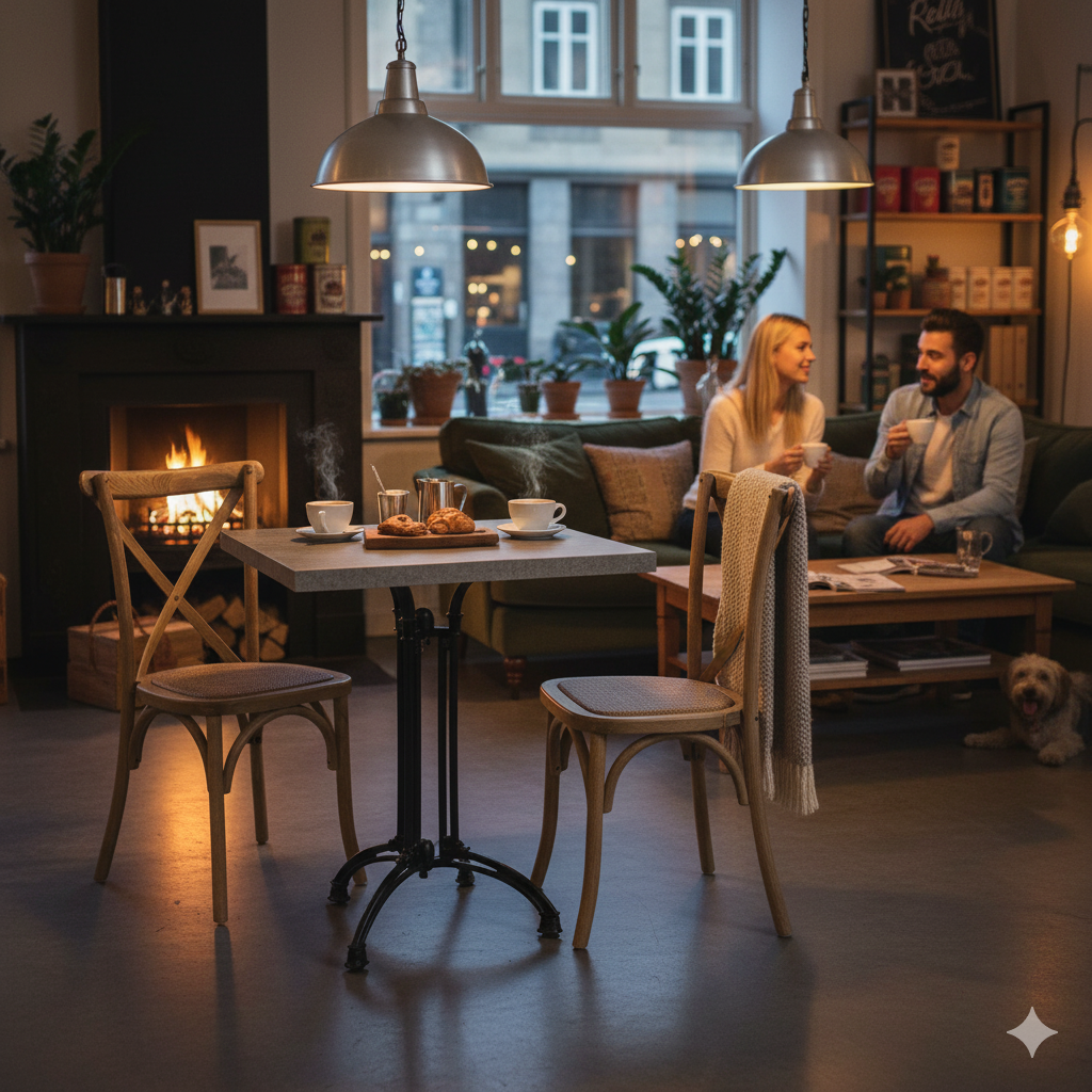 Cafépaket Crossback med flät