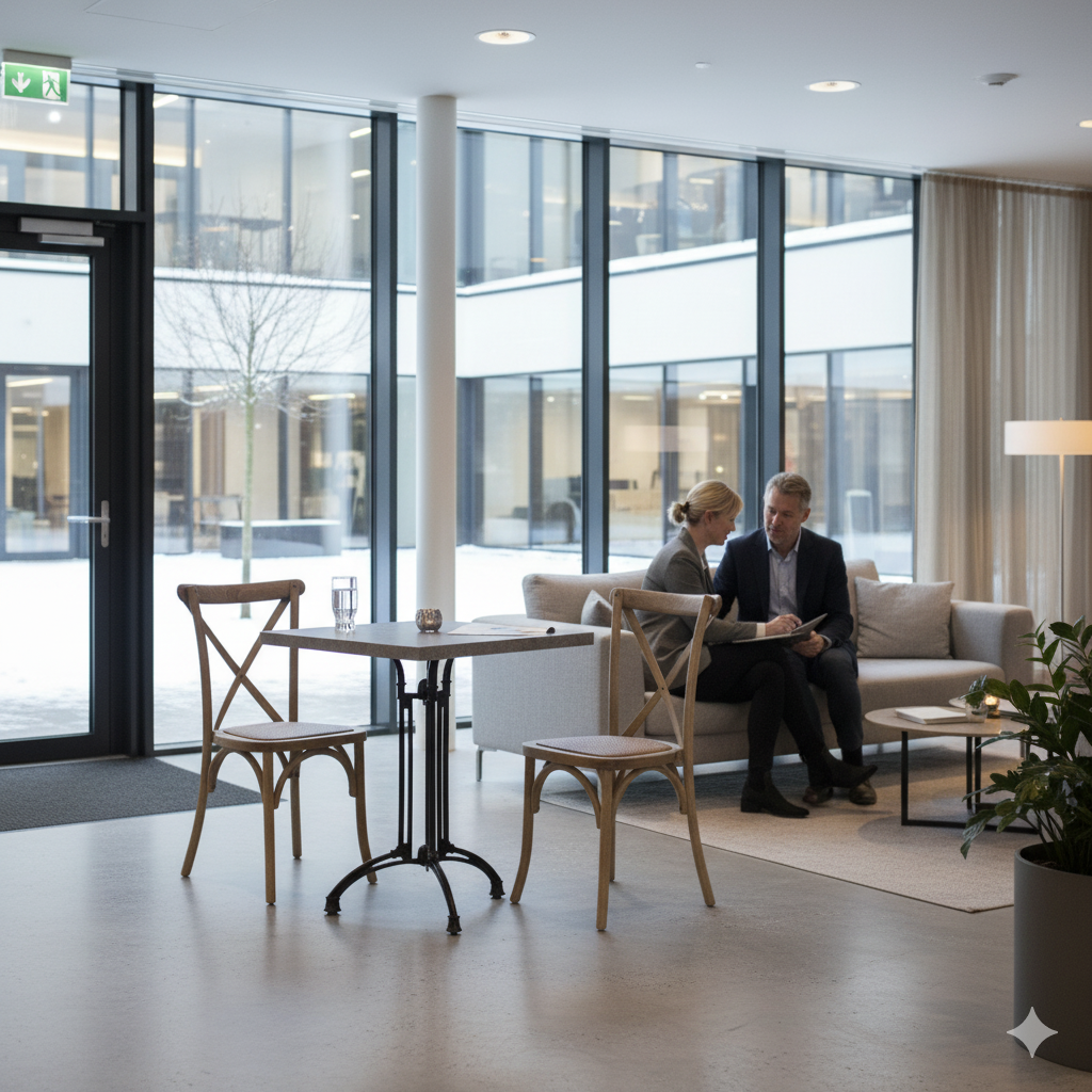 Cafépaket Crossback med flät