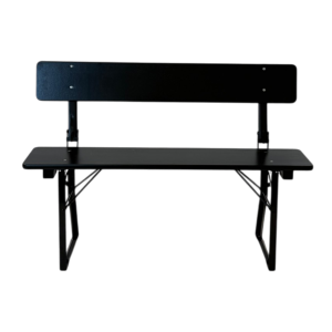 Standard balkongbänk med ryggstöd 25×120 cm