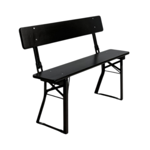 Standard balkongbänk med ryggstöd 25×120 cm