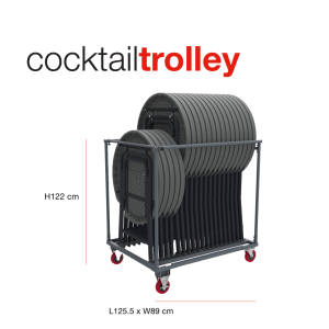 Zown - Cocktailbord - 80cm bordsvagn
