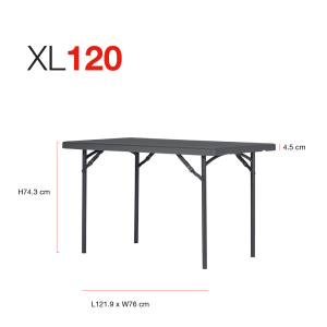 Zown New Classic - fällbord XL 120x76 cm
