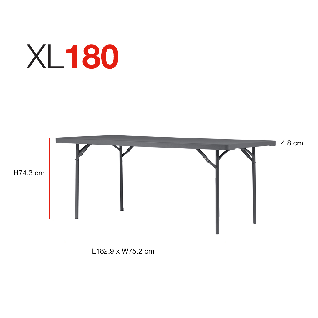 Zown New Classic - fällbord XL 180x75 cm