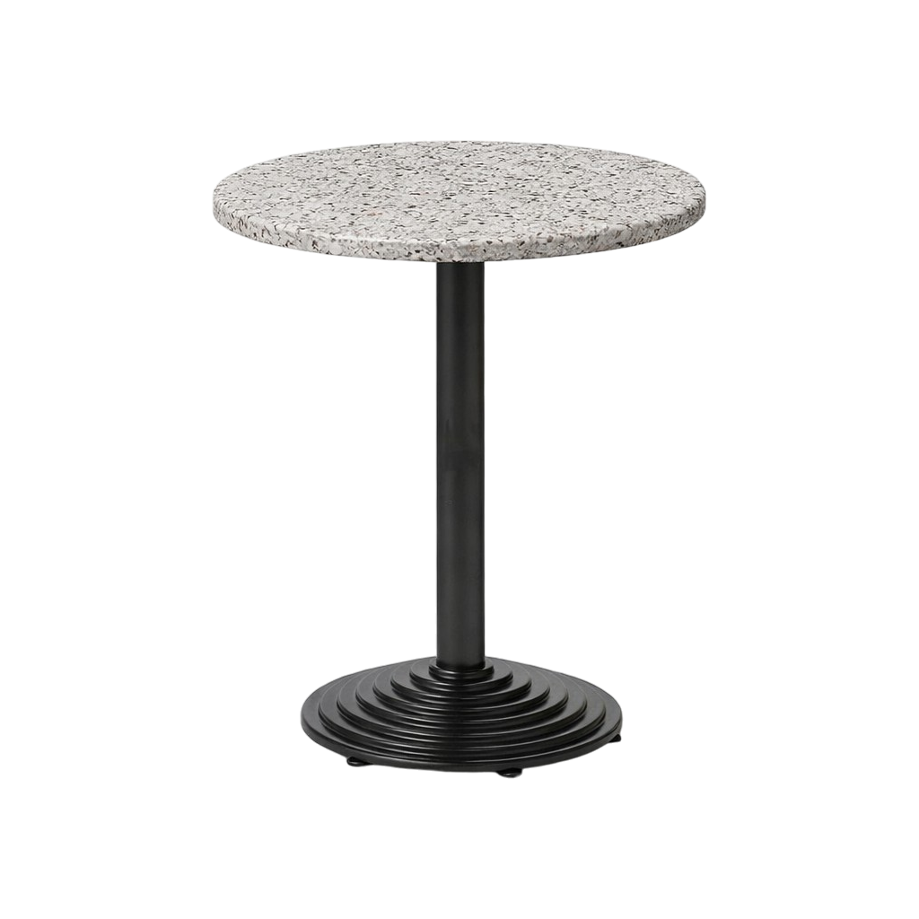 Terrazzolook bordsskiva rund