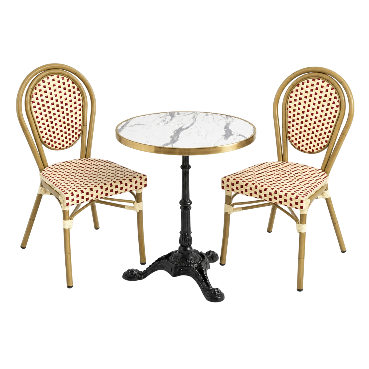 Cafépaket Paris | Röd-beige