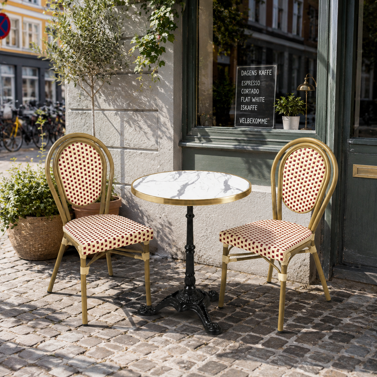 Cafépaket Paris | Röd-beige