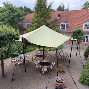 Stretch Form Tents 6x6m - SAND - Komplett