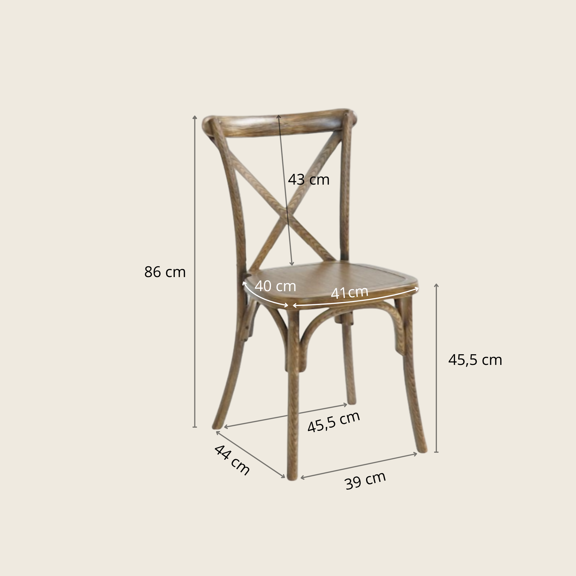 Crossback stol PP