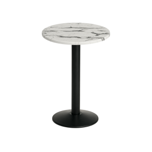 Carrara marmorlook bordsskiva rund