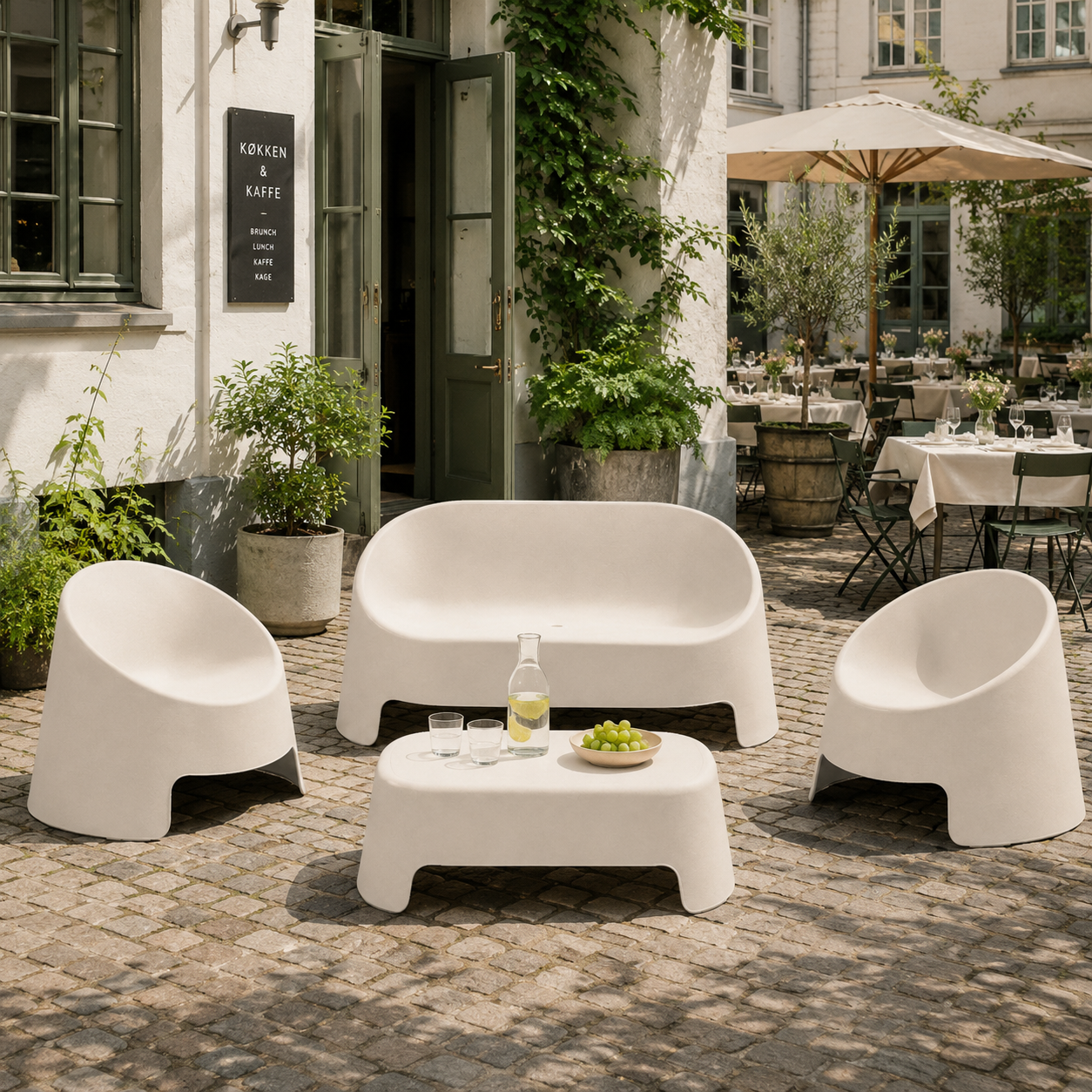 Cafépaket Lounge | Ljusgrå