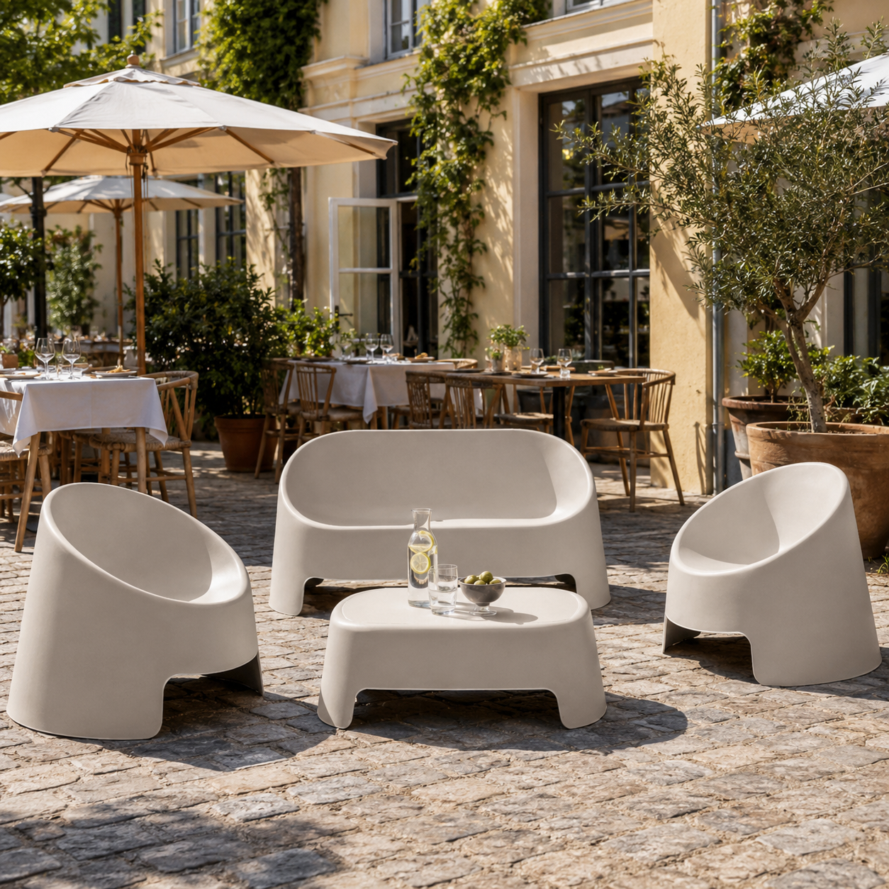 Cafépaket Lounge | Ljusgrå