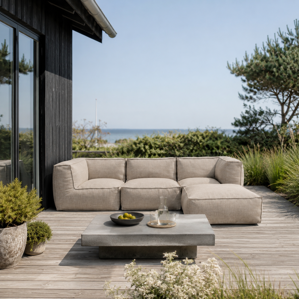 Mysig Lounge Soffa Haven | Taupe