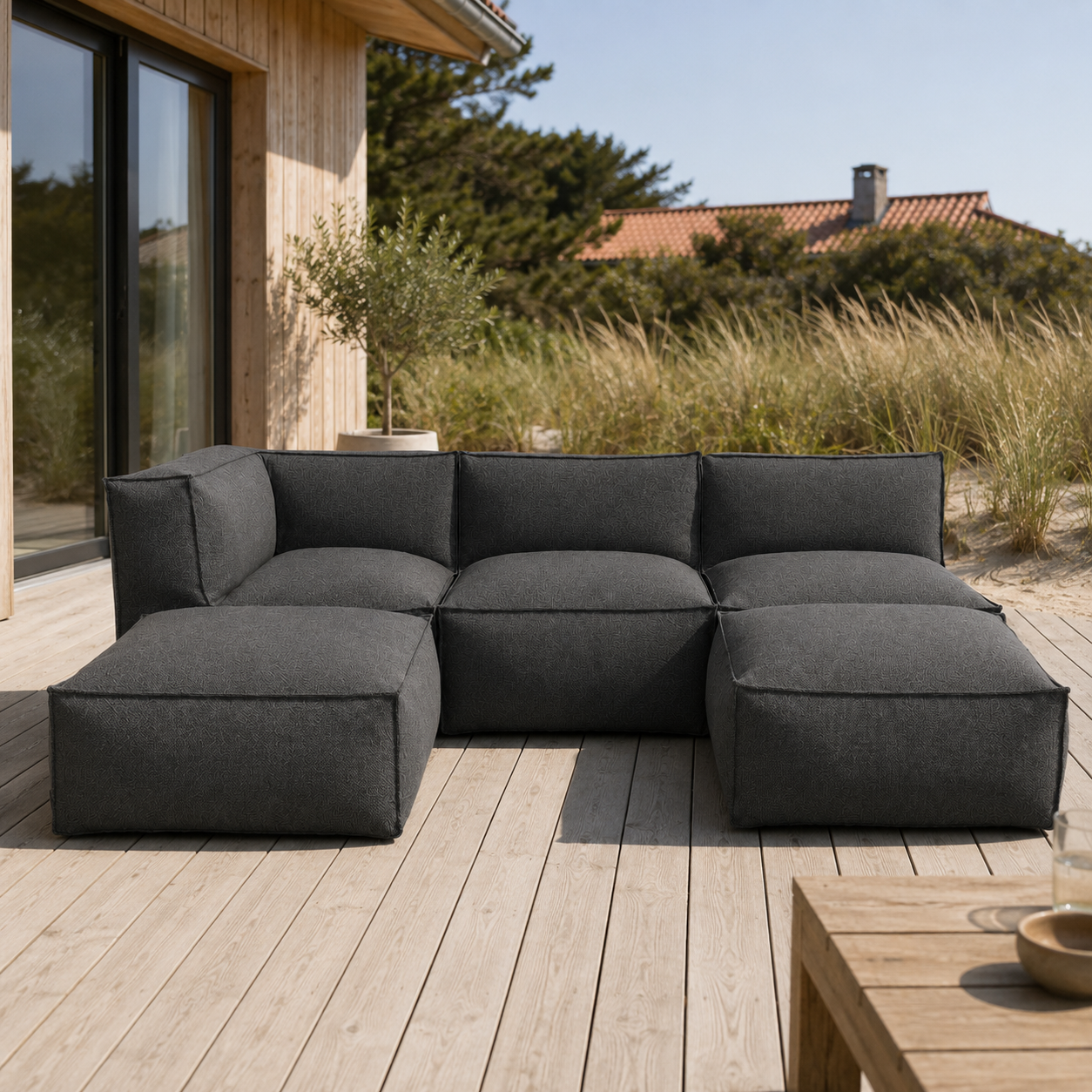Cozy Lounge Family | Mörkgrå