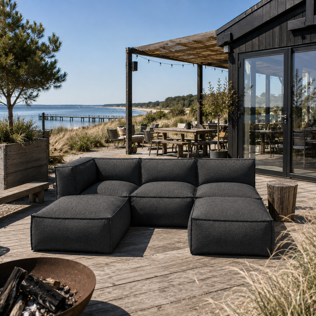 Cozy Lounge Family | Mörkgrå