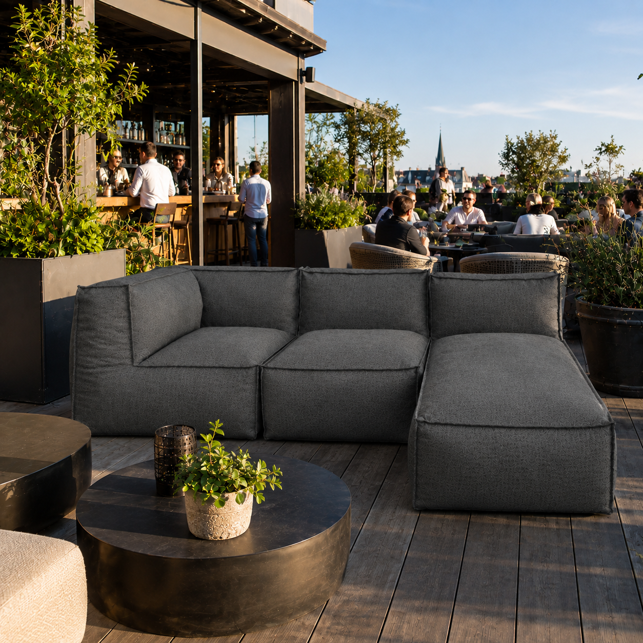 Cozy Lounge Harmony | Mörkgrå