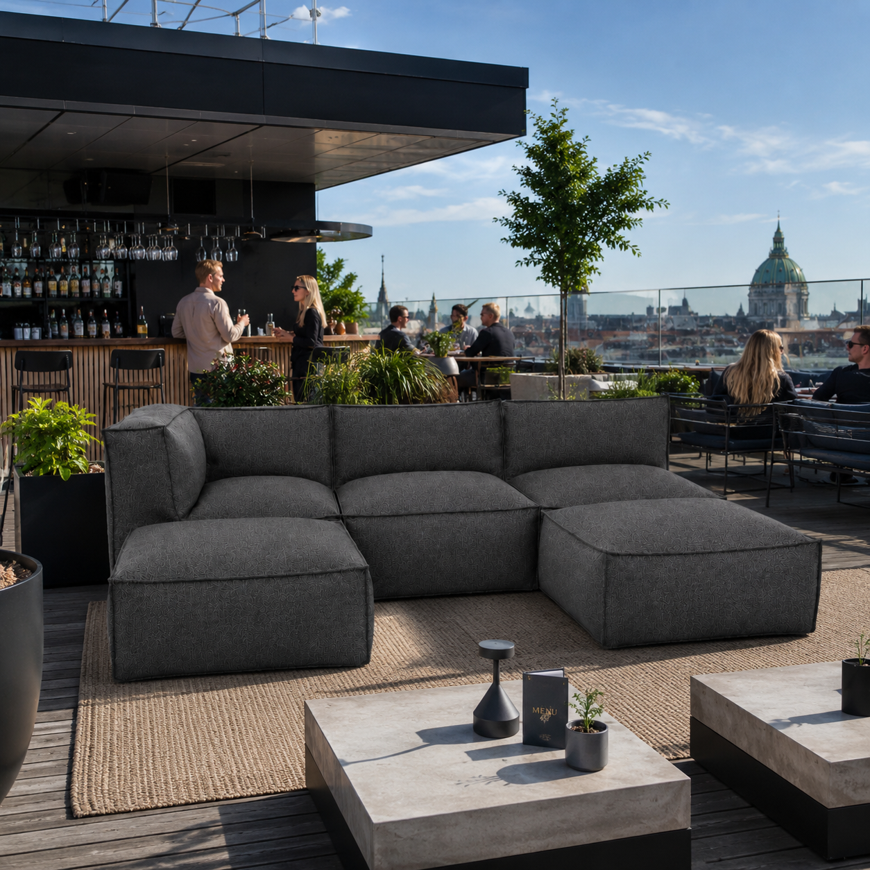 Cozy Lounge Family | Mörkgrå