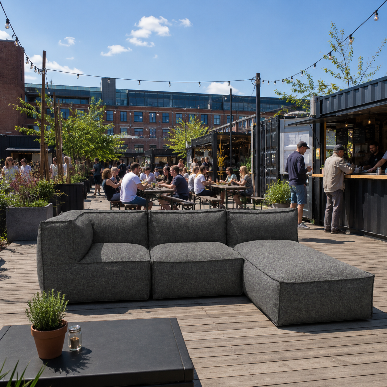 Cozy Lounge Harmony | Mörkgrå