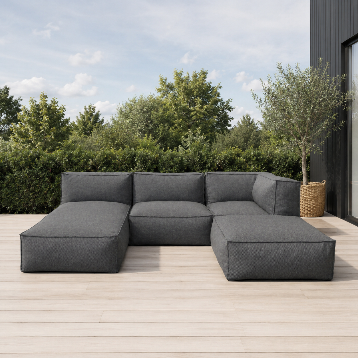 Cozy Lounge Retreat | Mörkgrå