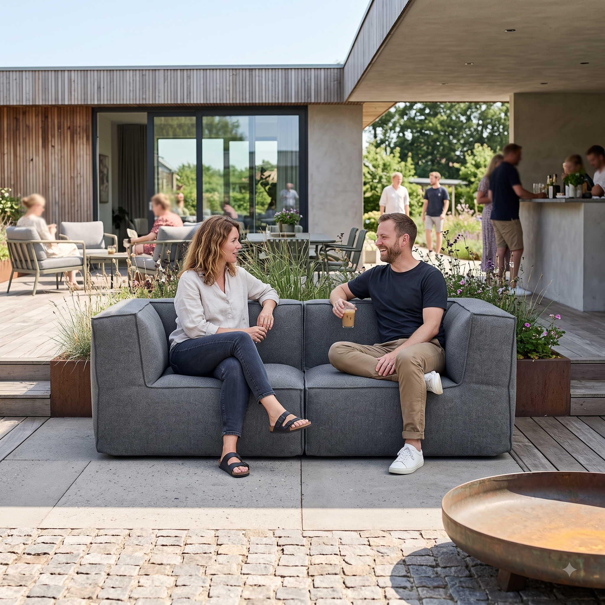 Cozy Lounge Twin | Mörkgrå