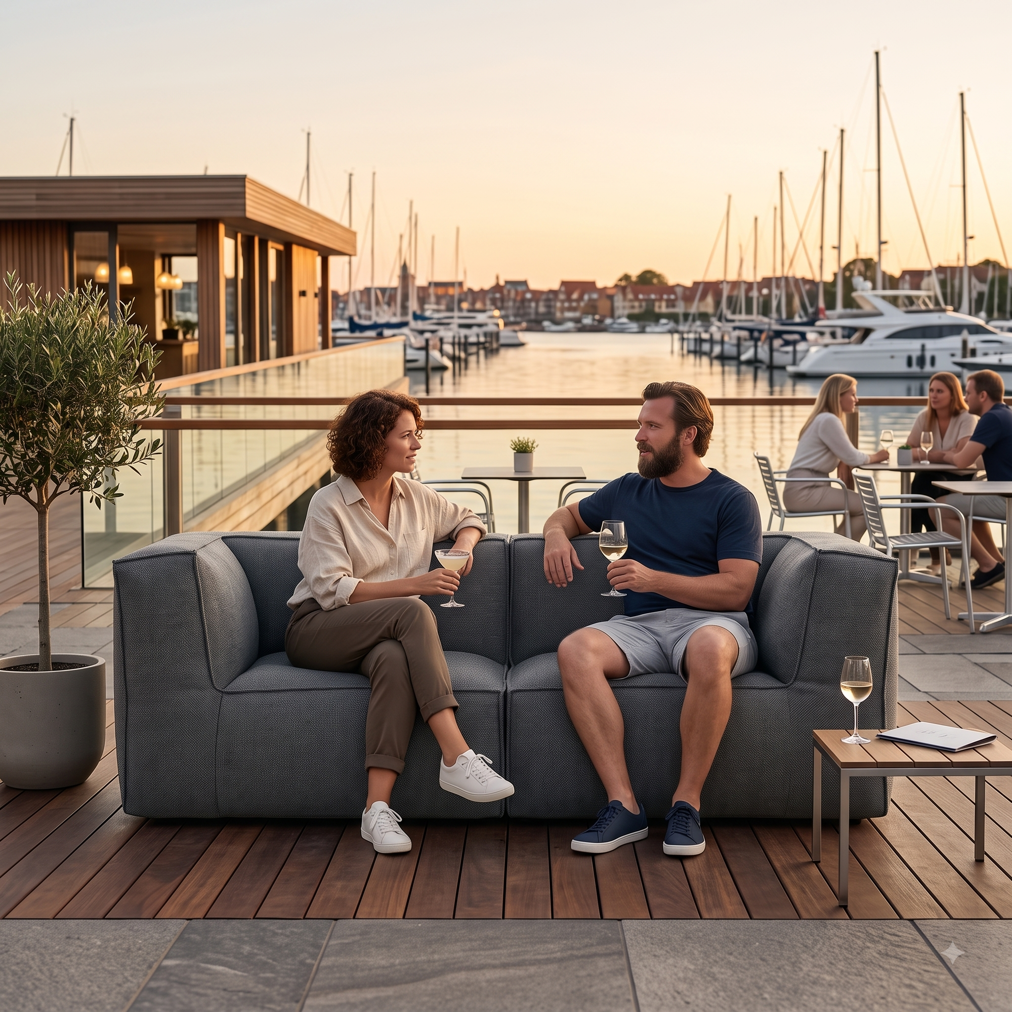 Cozy Lounge Twin | Mörkgrå