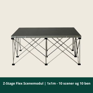 Z-Stage Flex Scenmodul | 1x1m - 10 scener och 10 ben