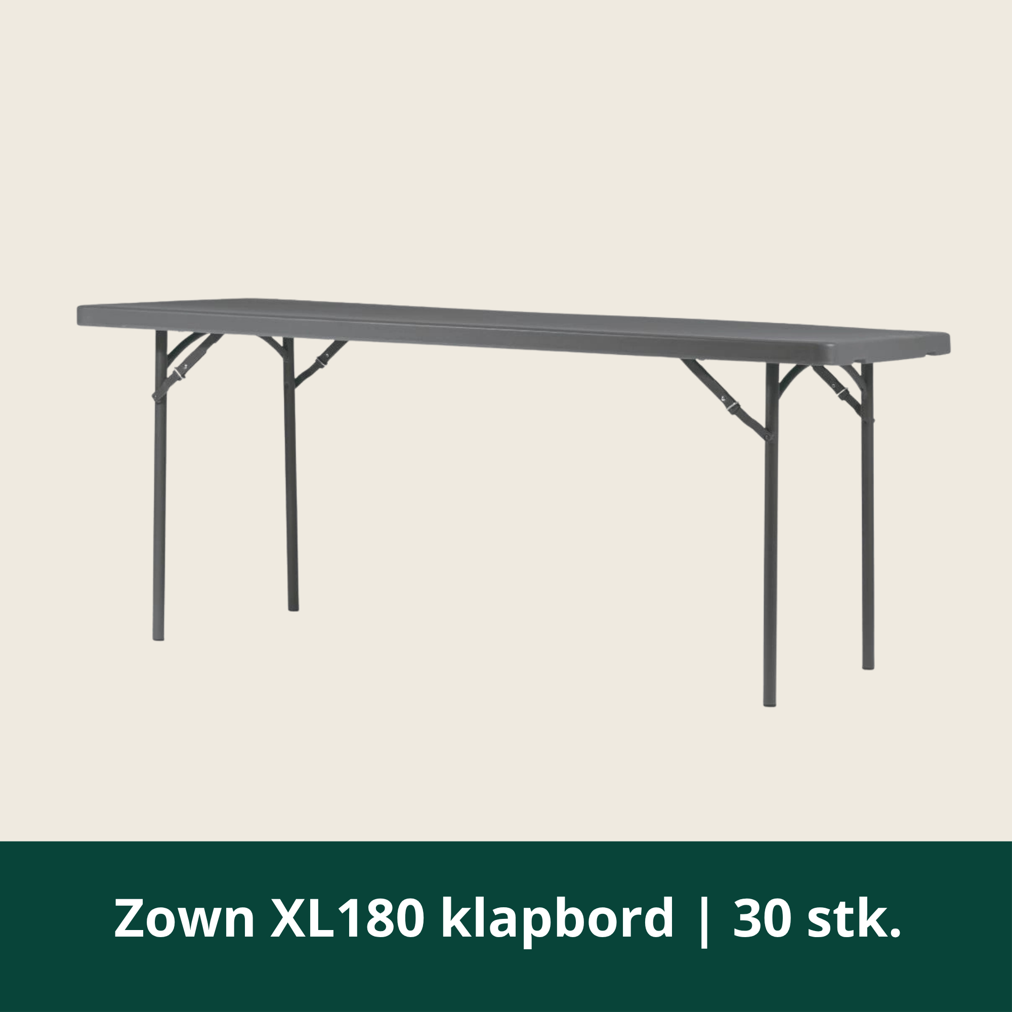Zown XL180 fällbord | 30 st.
