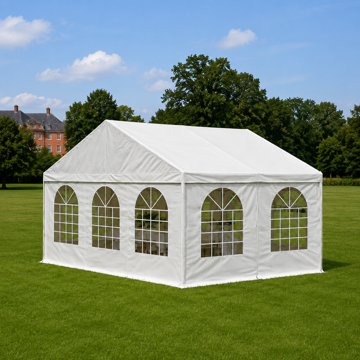 Startflagga Tent for Events 6x4m inkl. sidor, tak och gavel
