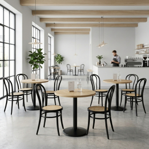 Cognac Oak bordsskiva rund Lamidur