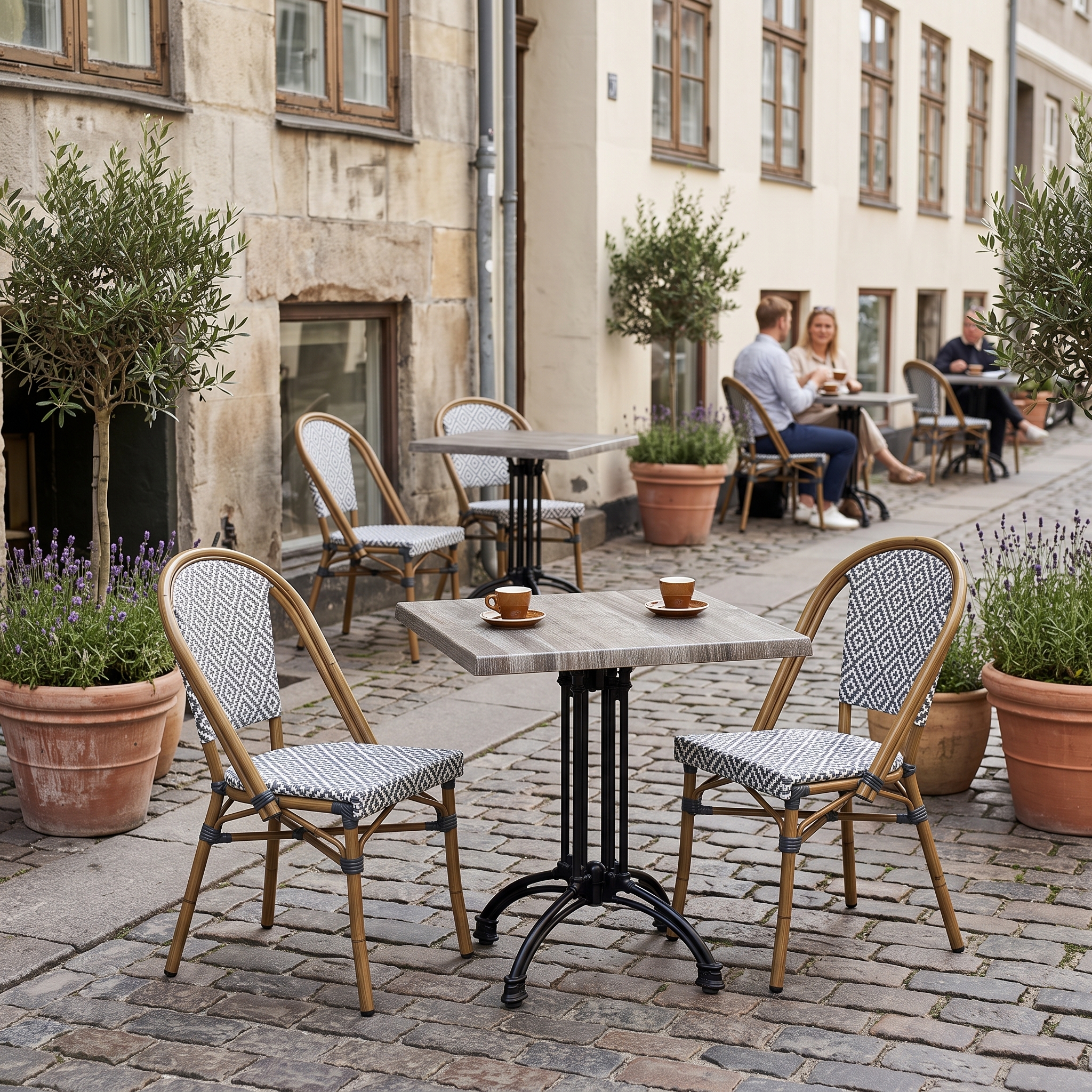 Atrium Grå bordsskiva fyrkantig Exteriolit