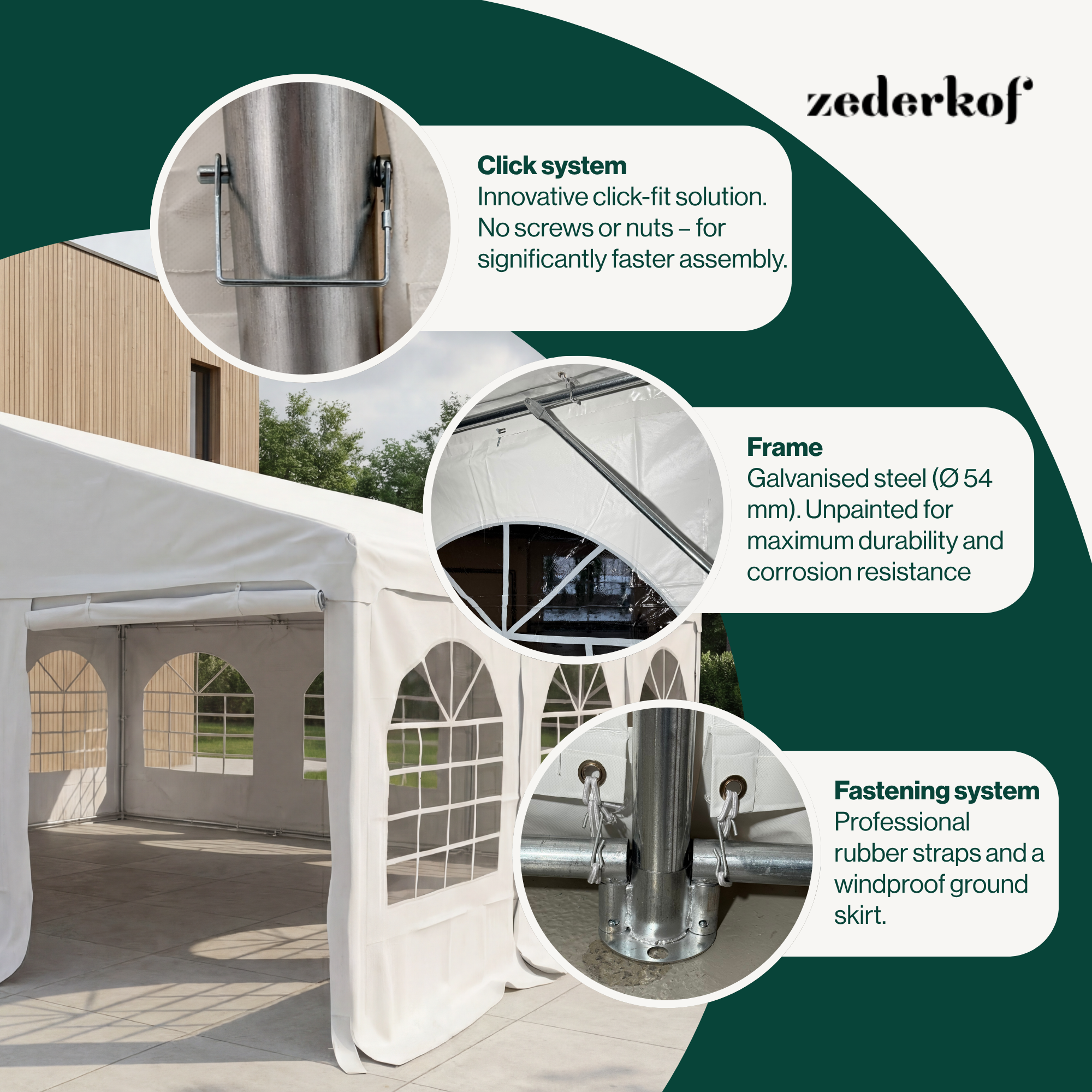 Tent for Events Komplett 6x6m