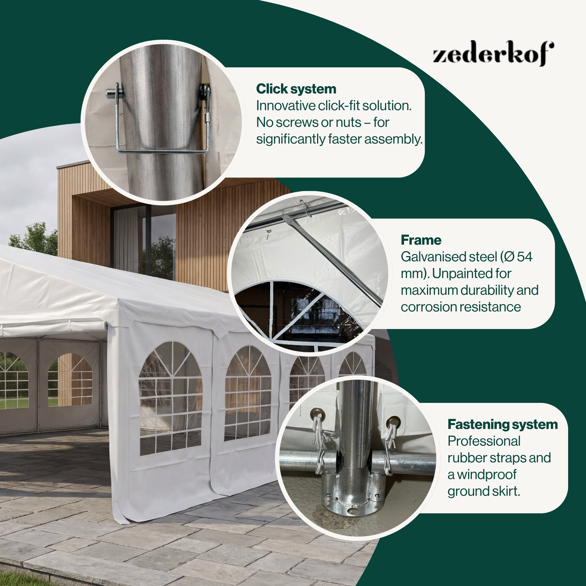 Tent for Events Komplett 6x8m