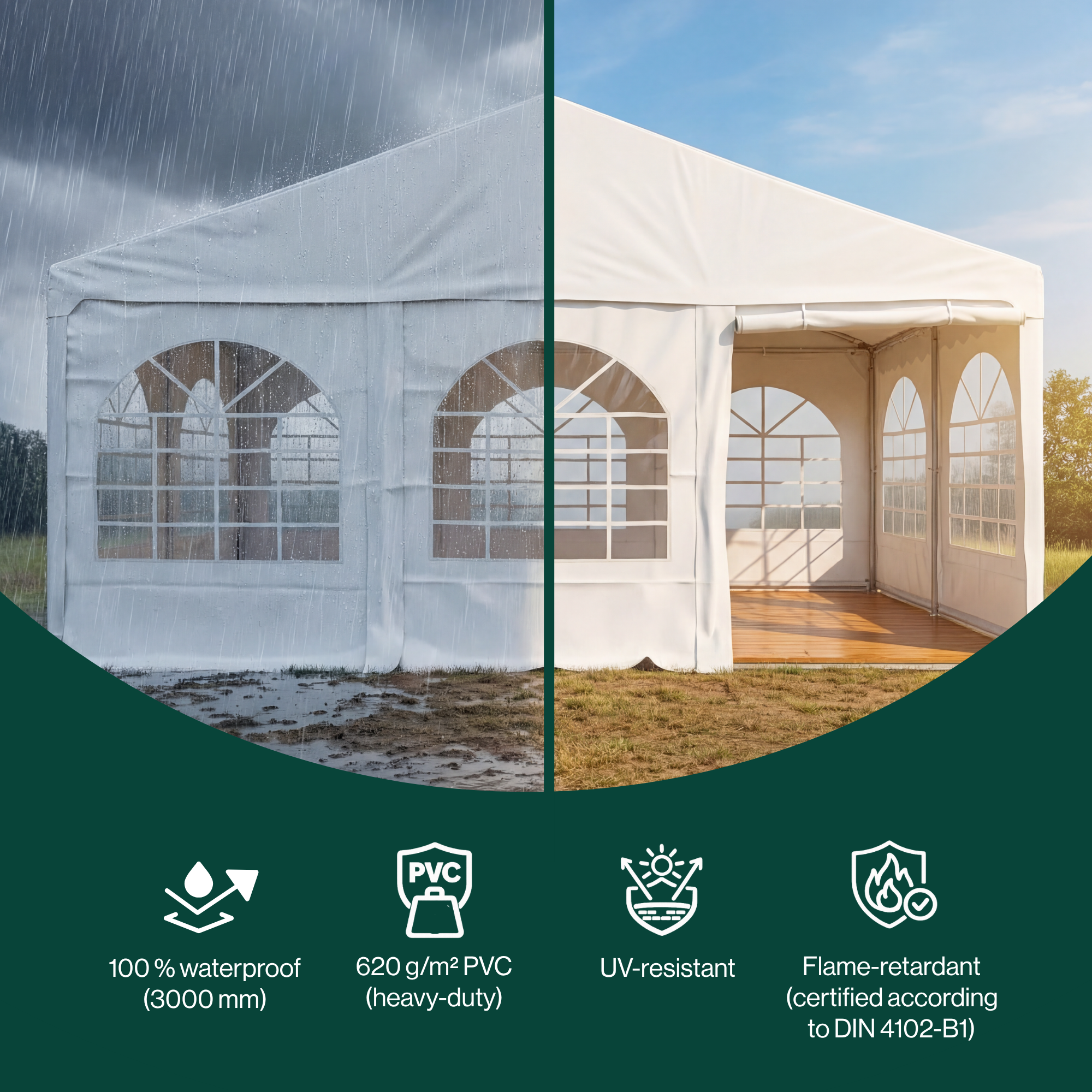 Tent for Events Komplett 6x8m