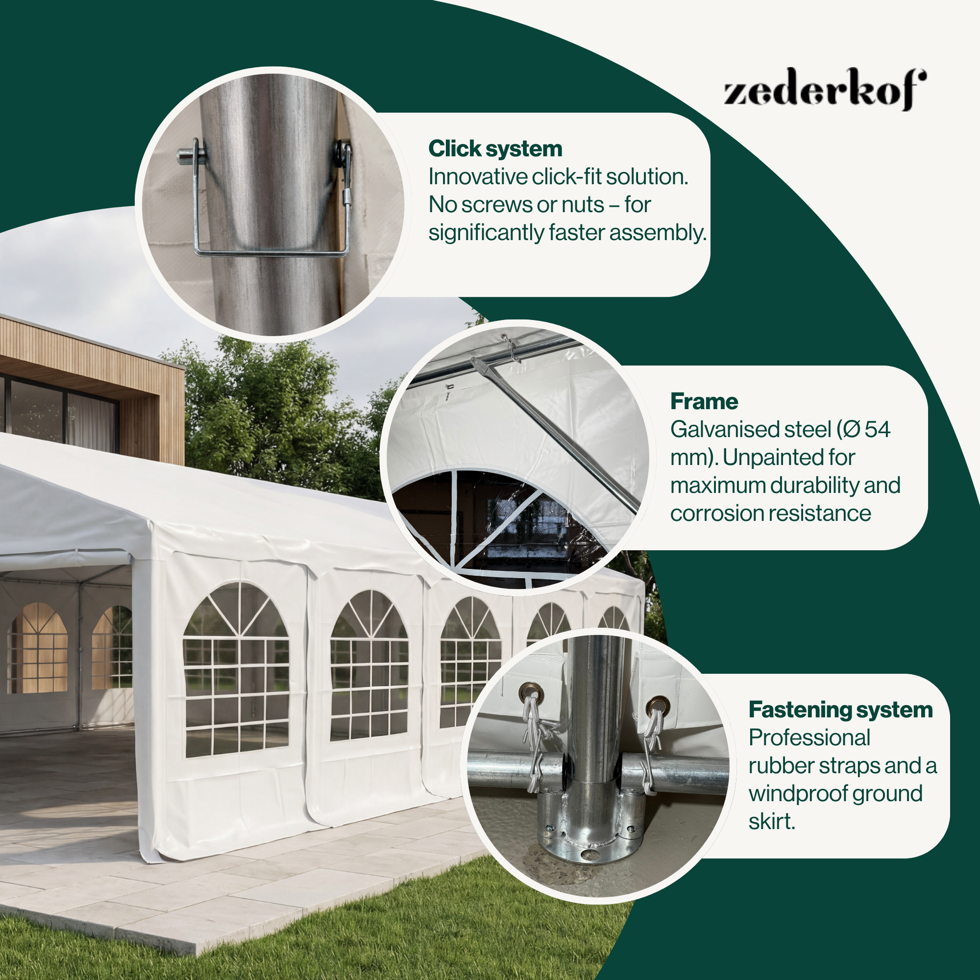 Tent for Events Komplett 6x10m