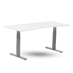 Zero Höjdjusterbart bord, med utskärning - 160x80cm - Manuellt
