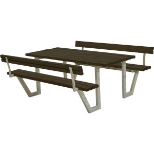 WEGA bord/bänk-set med 2 ryggstöd